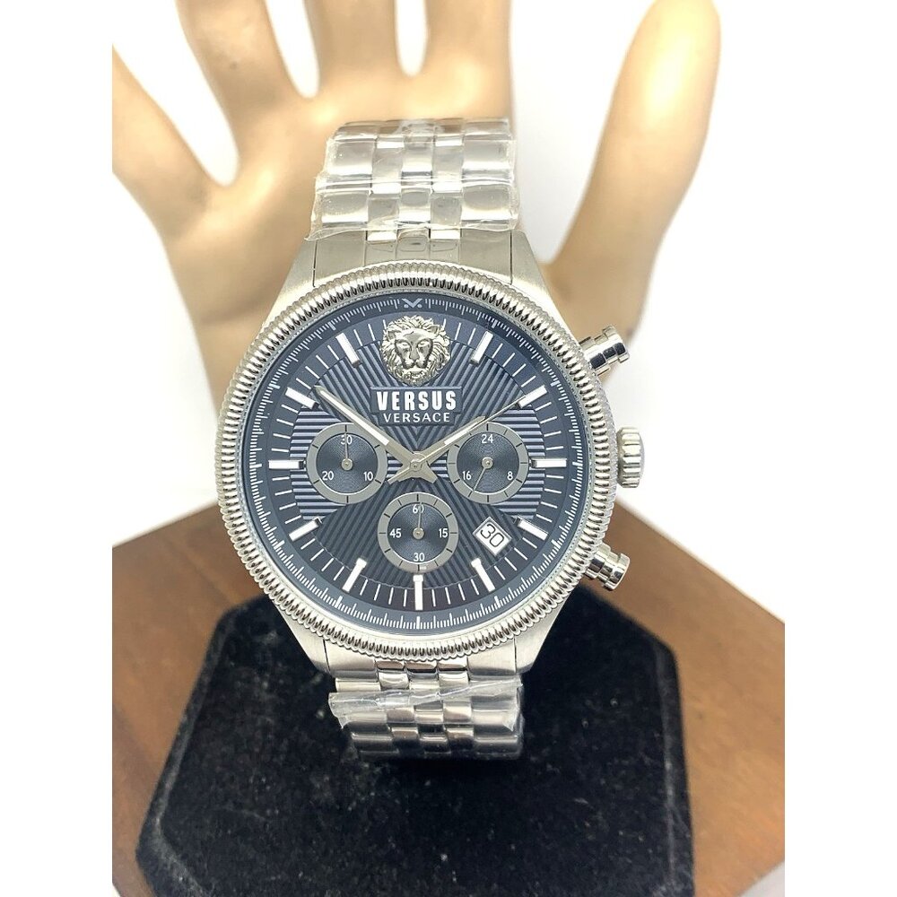Versus by Versace Men's Watch VSP970621 Quartz Chronograph Blue Dial Steel 45mm